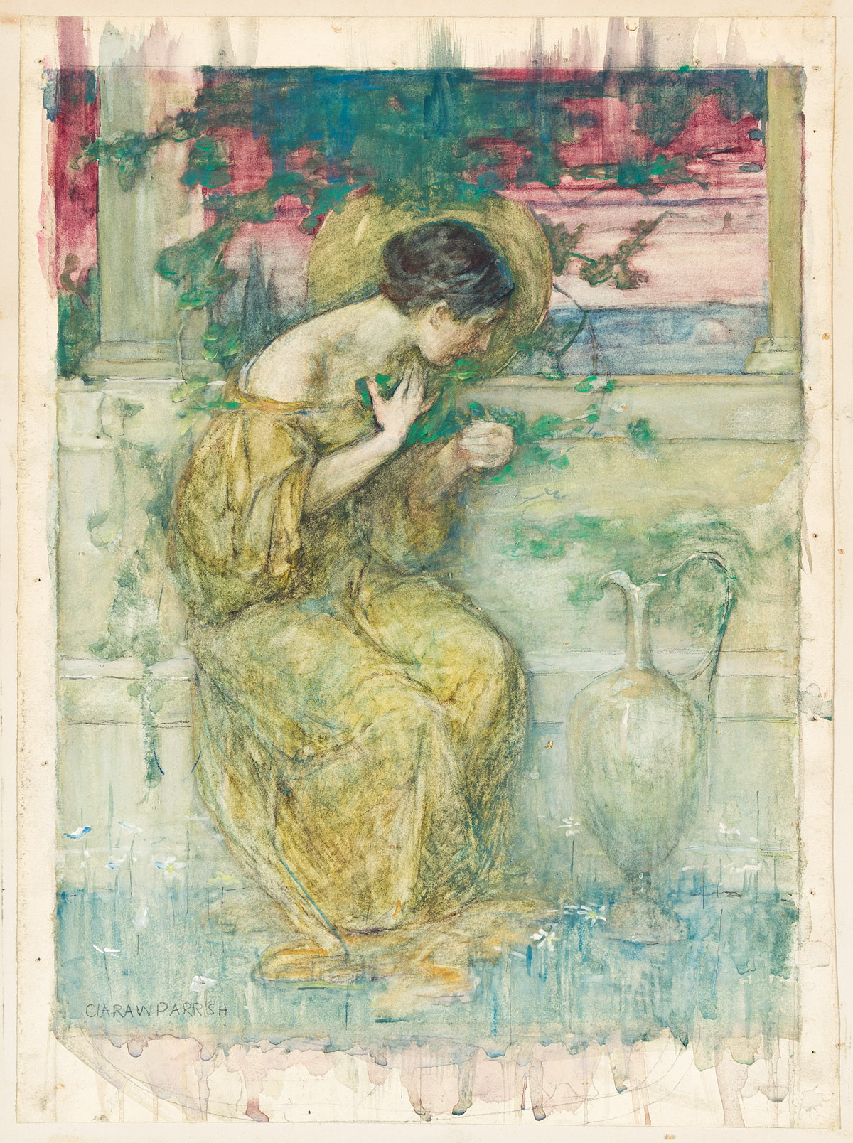 Parrish, Clara Weaver (1861-1925) Isabella and the Pot of Basil.